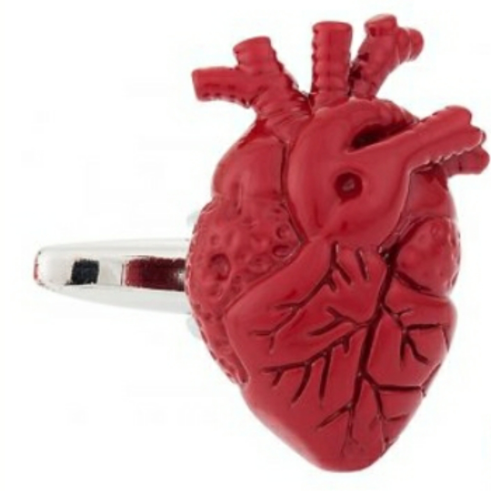 Anatomical Heart Cufflinks - Picture 2 of 2
